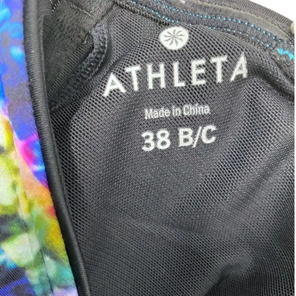 Athleta Floral Fade Tankini top 38 B/C
